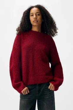 Object Camisolas-Camisola de lã com gola redonda Vermelho