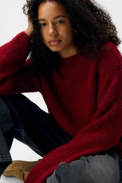 Object Camisolas-Camisola de lã com gola redonda Vermelho