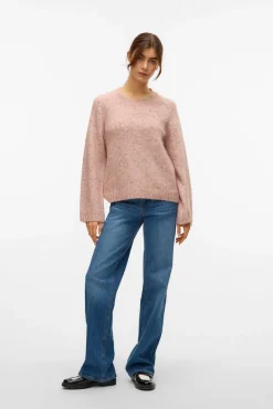 Vero Moda Camisolas-Camisola de lã de corte largo Subiu