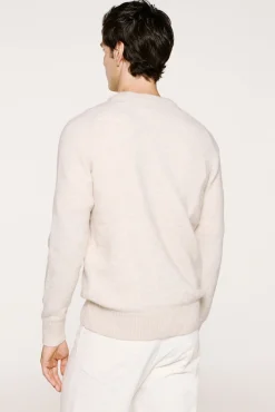 Selected Camisolas-Camisola de lã e alpaca Tostado