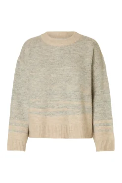 Selected Camisolas-Camisola de lã e alpaca Tostado