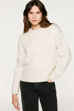 Selected Camisolas-Camisola de laçada de alpaca Tostado