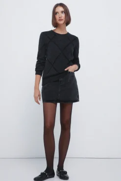 Springfield Camisolas-Camisola de lantejoulas com diamantes cinzento