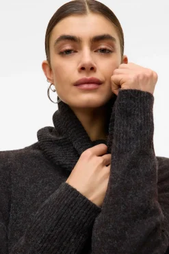 Vero Moda Camisolas-Camisola de malha Castanho