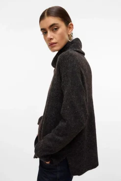 Vero Moda Camisolas-Camisola de malha Castanho