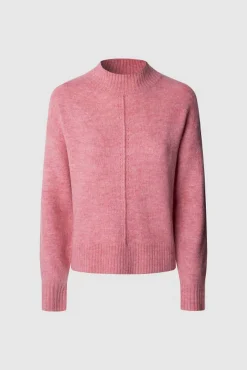 Pepe Jeans Camisolas-Camisola de malha Cecil com gola Perkins rosa