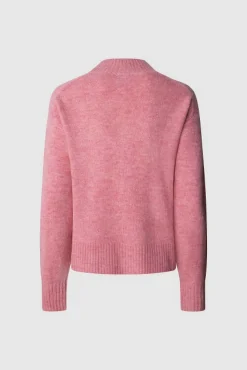 Pepe Jeans Camisolas-Camisola de malha Cecil com gola Perkins rosa