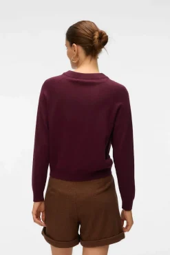 Vero Moda Camisolas-Camisola de malha com botões dourados Roxo