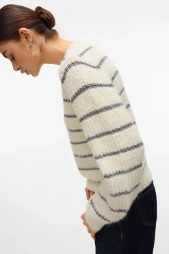 Vero Moda Camisolas-Camisola de malha com detalhes em lurex Tostado