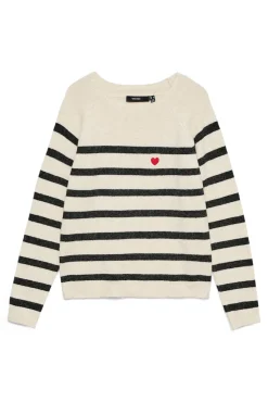 Vero Moda Camisolas-Camisola de malha com detalhe bordado Cinzento