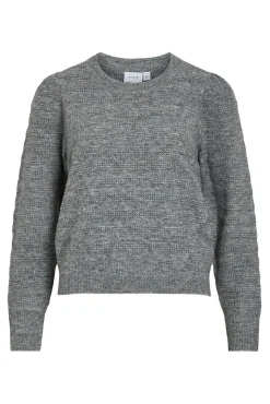 Vila Camisolas-Camisola de malha com lã Cinzento