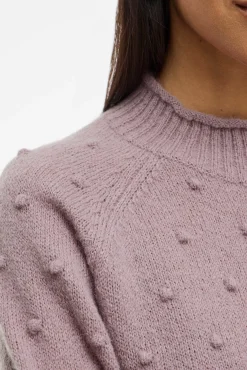 Vila Camisolas-Camisola de malha com malha Subiu