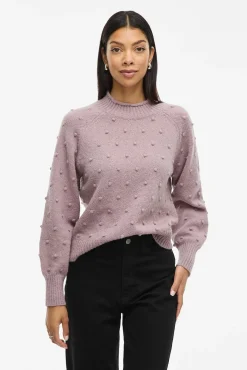 Vila Camisolas-Camisola de malha com malha Subiu