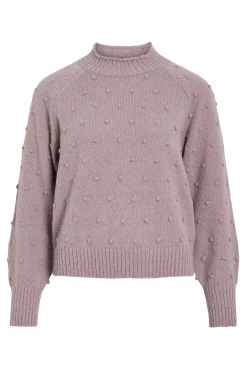 Vila Camisolas-Camisola de malha com malha Subiu