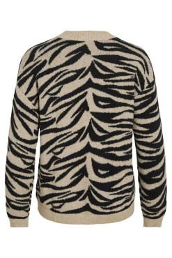 Vila Camisolas-Camisola de malha com viscose Tostado