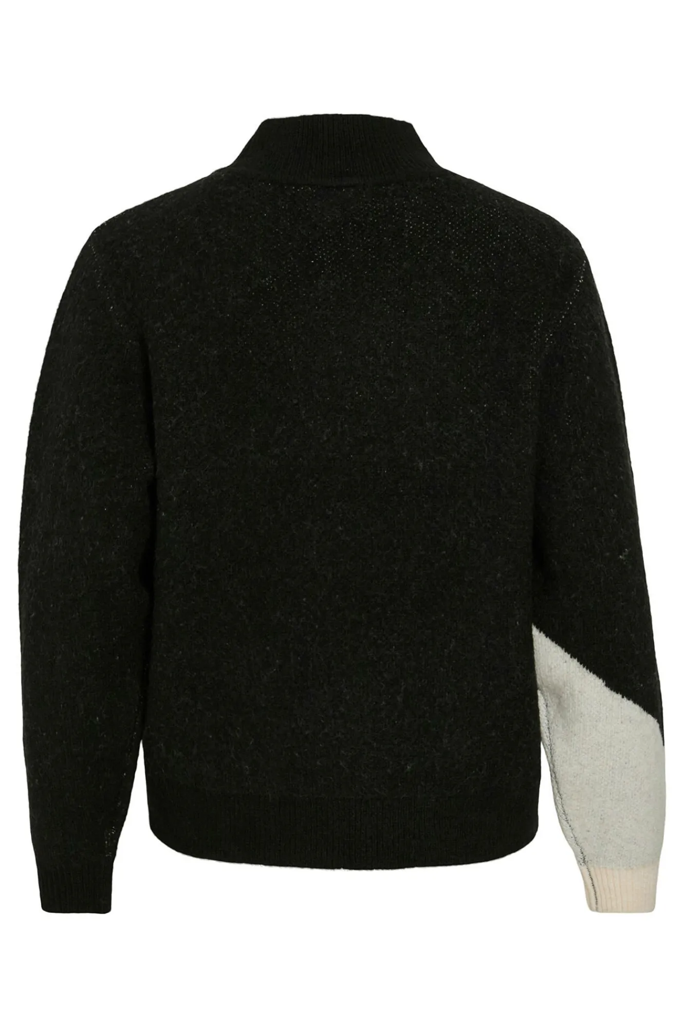 Vila Camisolas-Camisola de malha cor block Preto