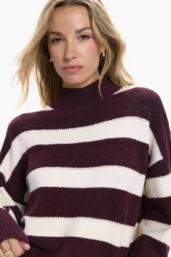 Vero Moda Camisolas-Camisola de malha de gola malha Roxo