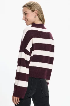 Vero Moda Camisolas-Camisola de malha de gola malha Roxo