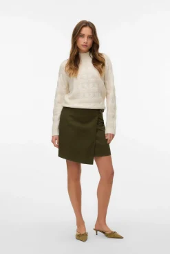 Vero Moda Camisolas-Camisola de malha de gola malha Tostado