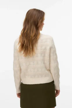 Vero Moda Camisolas-Camisola de malha de gola malha Tostado