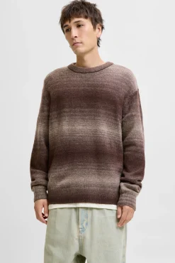 Jack & Jones Camisolas-Camisola de malha degradê vermelho