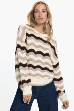 Vero Moda Camisolas-Camisola de malha estampado Multicolorido