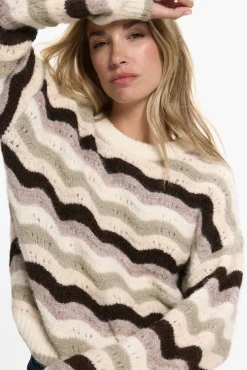 Vero Moda Camisolas-Camisola de malha estampado Multicolorido