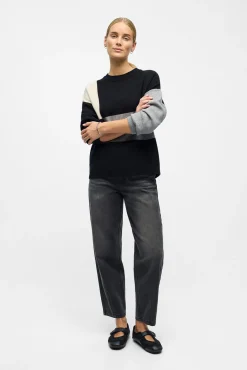 Object Camisolas-Camisola de malha estampado Preto