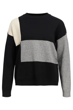 Object Camisolas-Camisola de malha estampado Preto