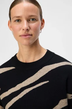 Object Camisolas-Camisola de malha estampado Preto