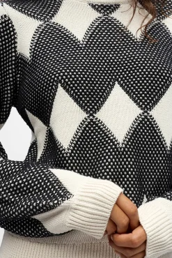 Object Camisolas-Camisola de malha estampado Branco