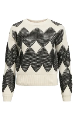 Object Camisolas-Camisola de malha estampado Branco