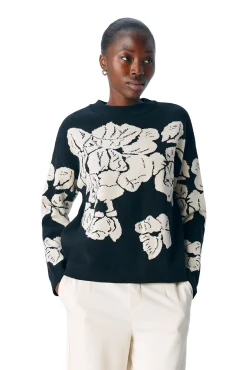 Object Camisolas-Camisola de malha estampado Preto