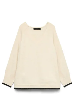 Vero Moda Curve Camisolas-Camisola de malha plus size Cinzento