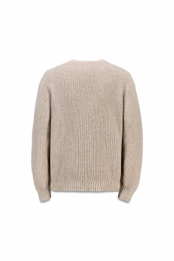 OOTO Camisolas-Camisola de malha pérola de lã Tostado