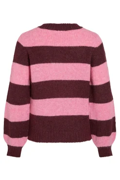 Vila Camisolas-Camisola de malha riscas Roxo