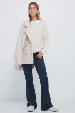 Springfield Camisolas-Camisola de malha trançada vison