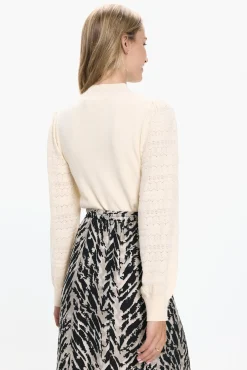 Vero Moda Camisolas-Camisola de manga com efeito de malha Tostado