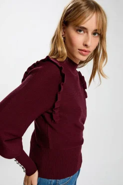 Morgan Camisolas-Camisola de manga comprida com babados Granada