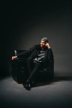 OOTO Camisolas-Camisola de natal gola caixa Cinzento