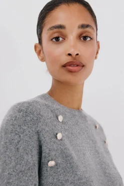 Cortefiel Camisolas-Camisola de toque suave Cinzento