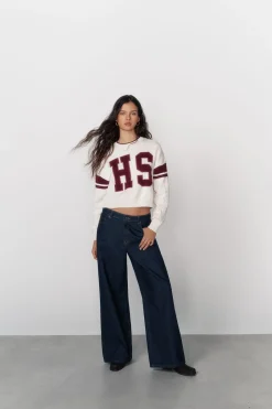 High Spirits Camisolas-Camisola do time do colégio branco