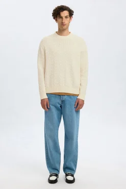 Selected Camisolas-Camisola estruturada 100% algodão orgânico. Branco