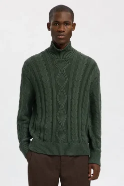 Selected Camisolas-Camisola estruturada 100% algodão orgânico Verde