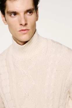 Selected Camisolas-Camisola estruturada 100% algodão orgânico Tostado