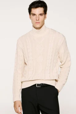 Selected Camisolas-Camisola estruturada 100% algodão orgânico Tostado