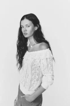 High Spirits Camisolas-Camisola Frillie branco