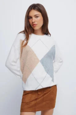 Springfield Camisolas-Camisola frontal em formato de diamante cru