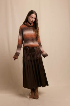 Slowlove Camisolas-Camisola gola alta Tostado