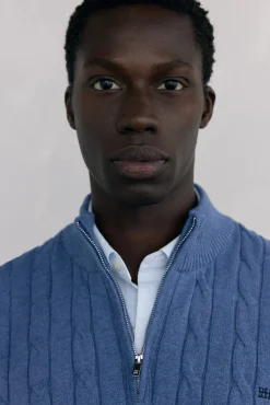 Pedro del Hierro Camisolas-Camisola gola camionista Azul